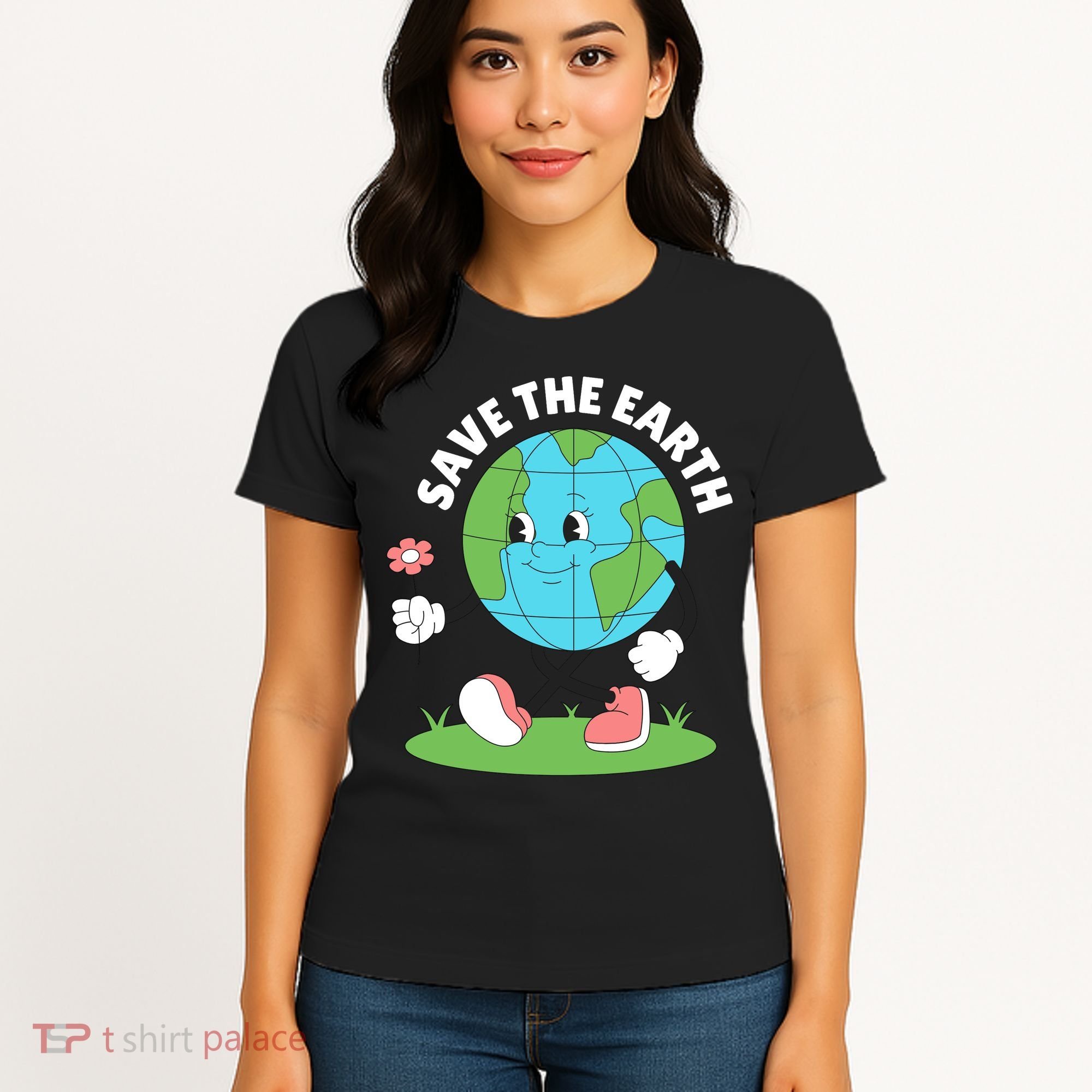 Save The Earth Cute Earth Day Women's T-Shirt