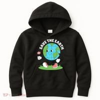Save The Earth Cute Earth Day Kids Hoodie thumb 0