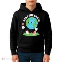 Save The Earth Cute Earth Day Kids Hoodie thumb 4