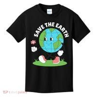 Save The Earth Cute Earth Day Kids T-Shirt thumb 0