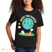Save The Earth Cute Earth Day Kids T-Shirt thumb 2