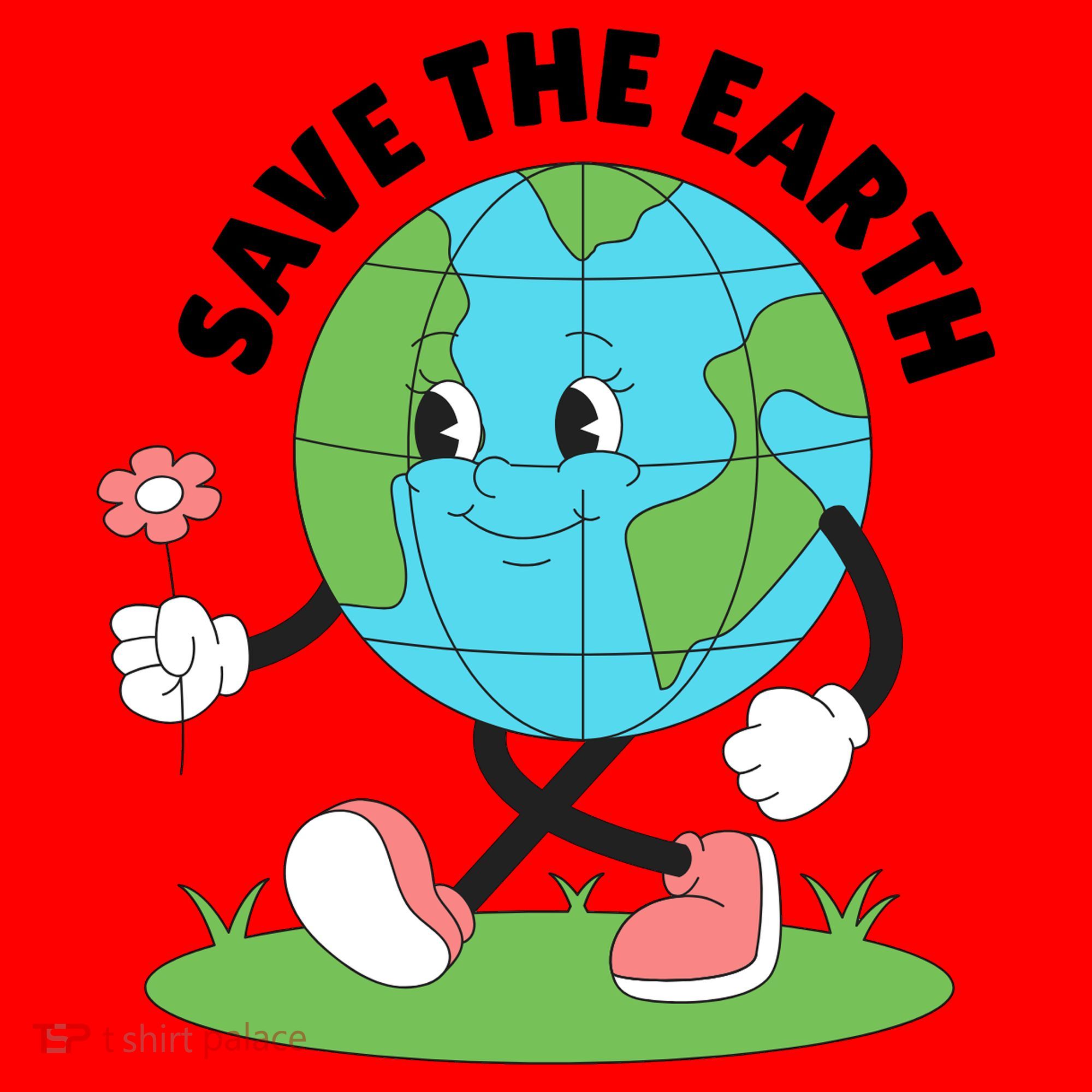Save The Earth Cute Earth Day Santa Hat