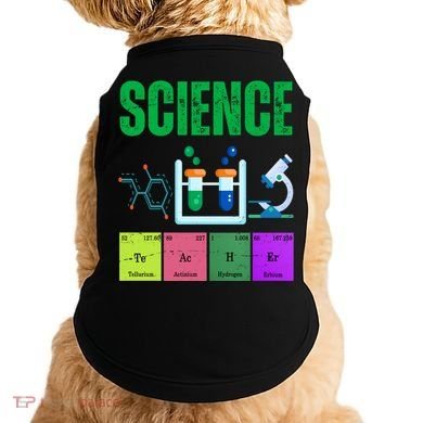 Science Teacher Element Gift Doggie Tank