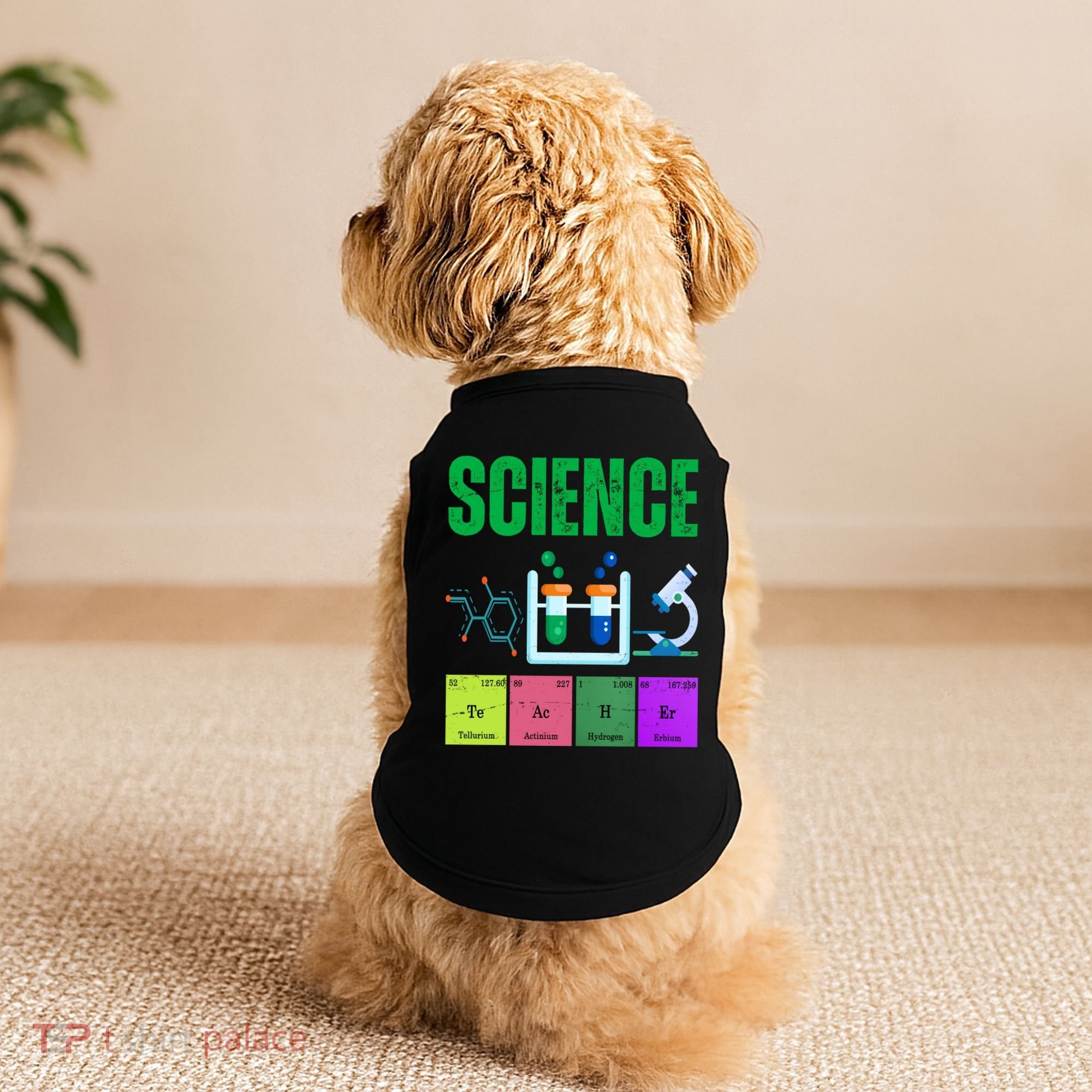Science Teacher Element Gift Doggie Tank