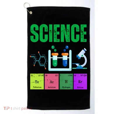 Science Teacher Element Gift Golf Towel