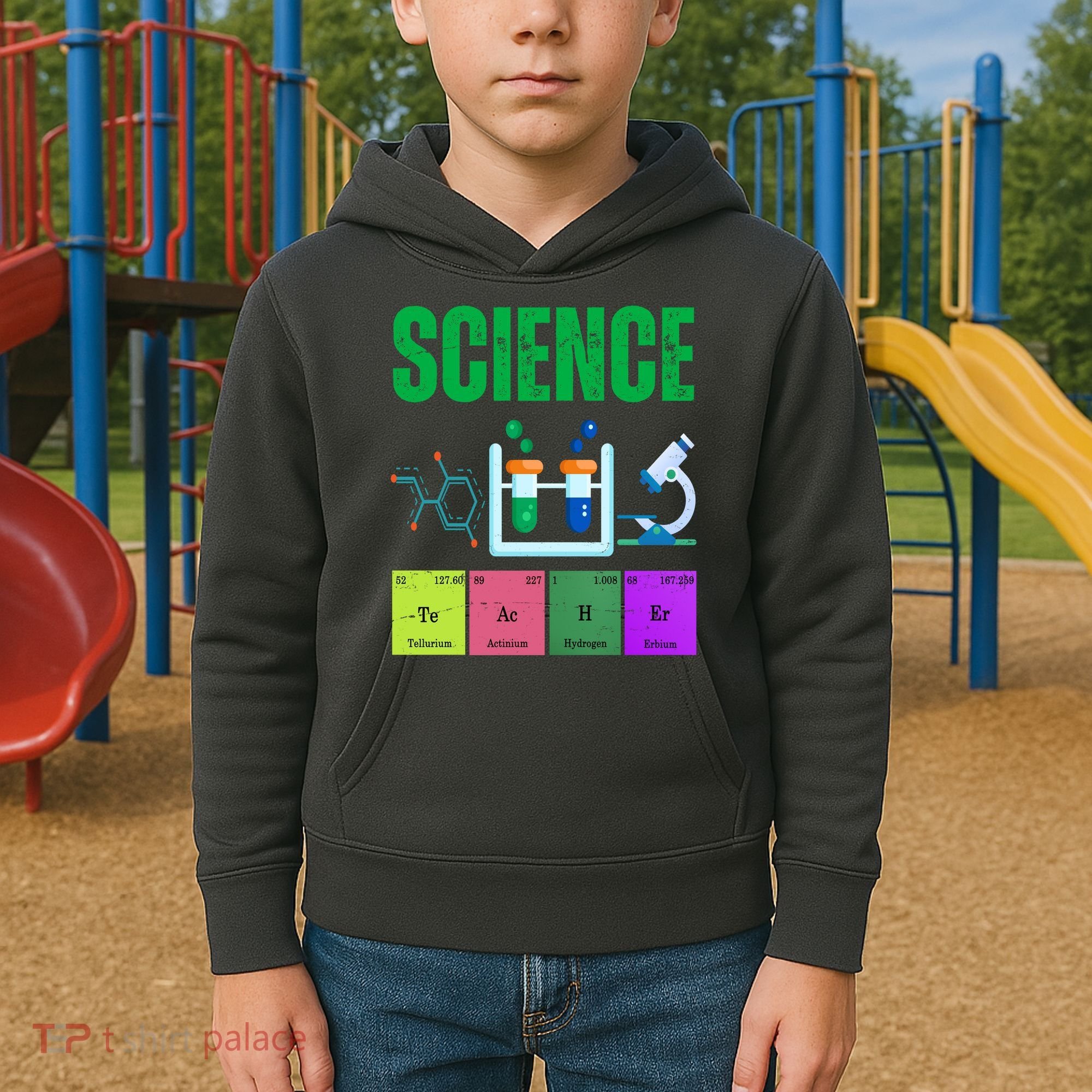 Science Teacher Element Gift Kids Hoodie
