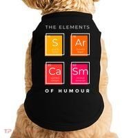 Sarcasm The Elements Of Humour Funny Doggie Tank thumb 0