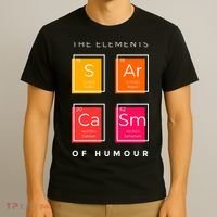 Sarcasm The Elements Of Humour Funny T-Shirt thumb 3