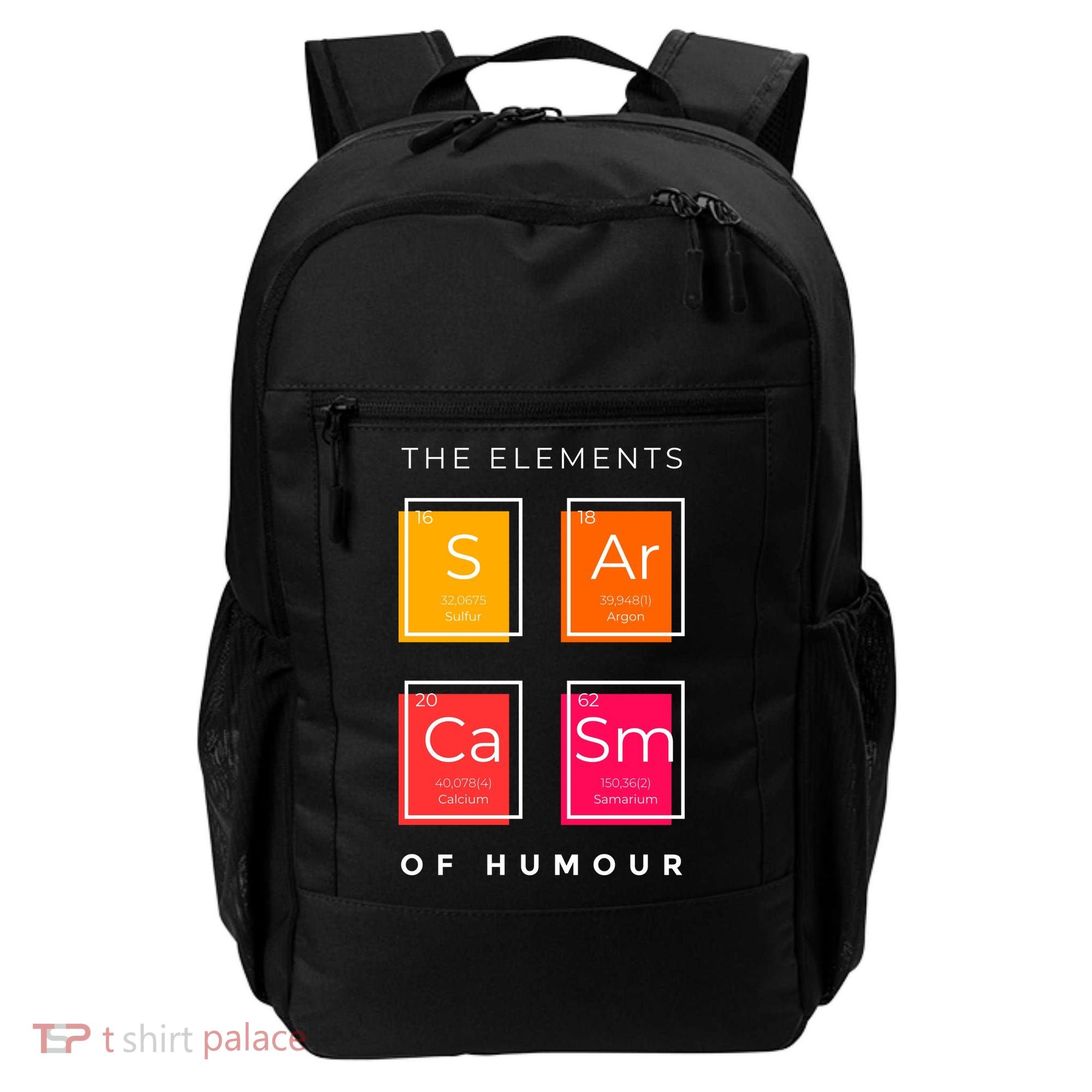 Sarcasm The Elements Of Humour Funny Backpack