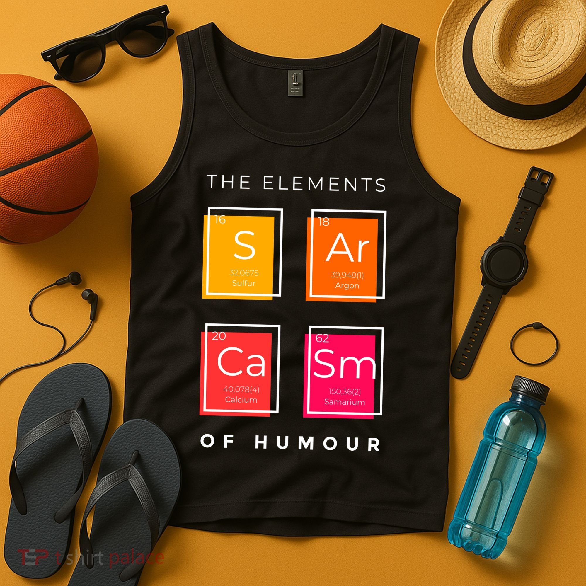 Sarcasm The Elements Of Humour Funny Tank Top