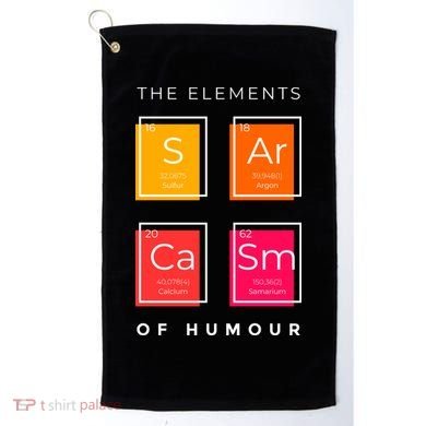 Sarcasm The Elements Of Humour Funny Golf Towel