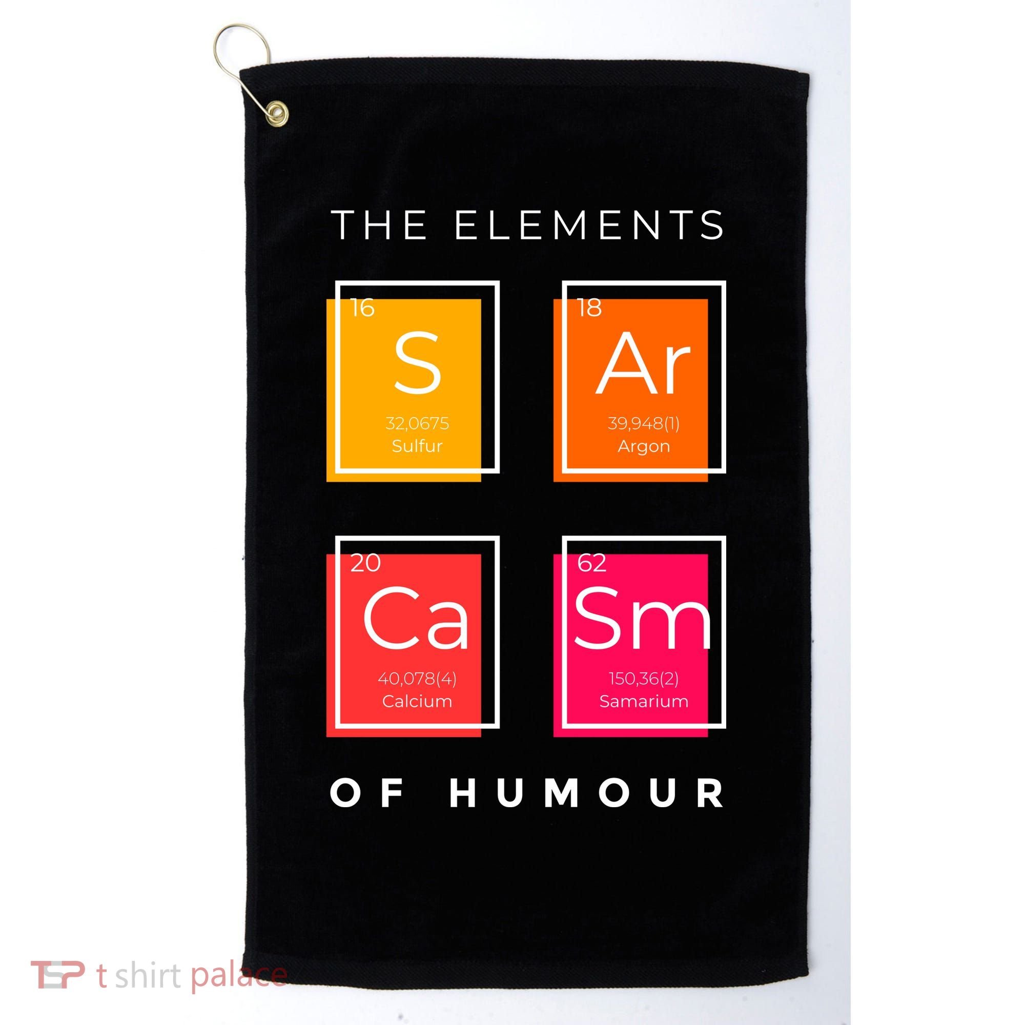 Sarcasm The Elements Of Humour Funny Golf Towel