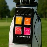 Sarcasm The Elements Of Humour Funny Golf Towel thumb 2