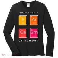 Sarcasm The Elements Of Humour Funny Women's Long Sleeve Shirt thumb 0