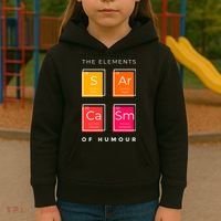 Sarcasm The Elements Of Humour Funny Kids Hoodie thumb 3