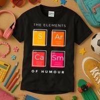 Sarcasm The Elements Of Humour Funny Kids T-Shirt thumb 3