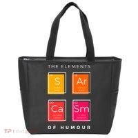 Sarcasm The Elements Of Humour Funny Tote Bag thumb 0