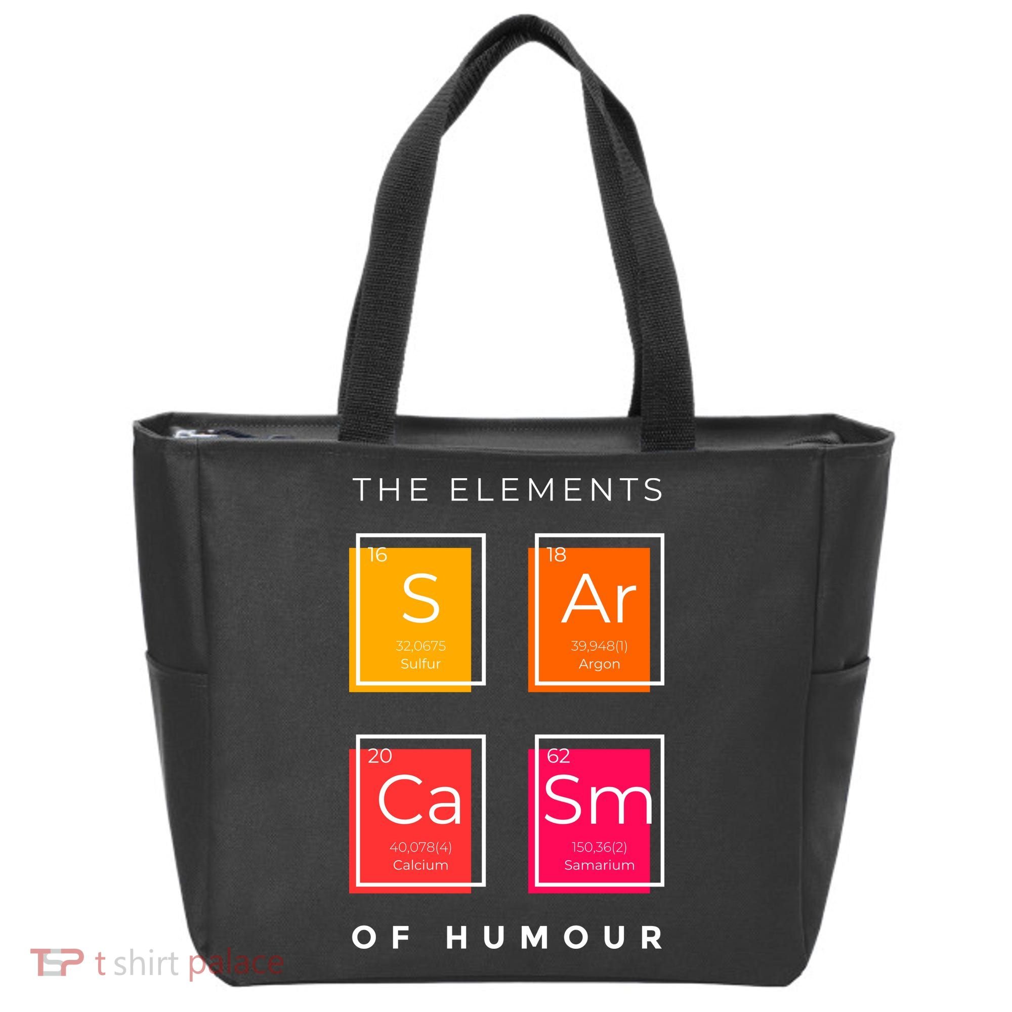 Sarcasm The Elements Of Humour Funny Tote Bag