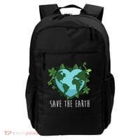 Save The Earth Planet Heart Earth Day Backpack thumb 0