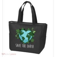Save The Earth Planet Heart Earth Day Tote Bag thumb 3