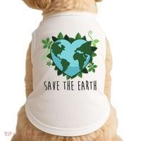 Save The Earth Planet Heart Earth Day Doggie Tank thumb 0