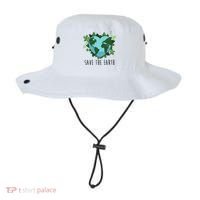 Save The Earth Planet Heart Earth Day Bucket Hat thumb 0