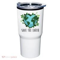 Save The Earth Planet Heart Earth Day Tumbler thumb 0