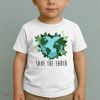 Save The Earth Planet Heart Earth Day Toddler T-Shirt thumb 2