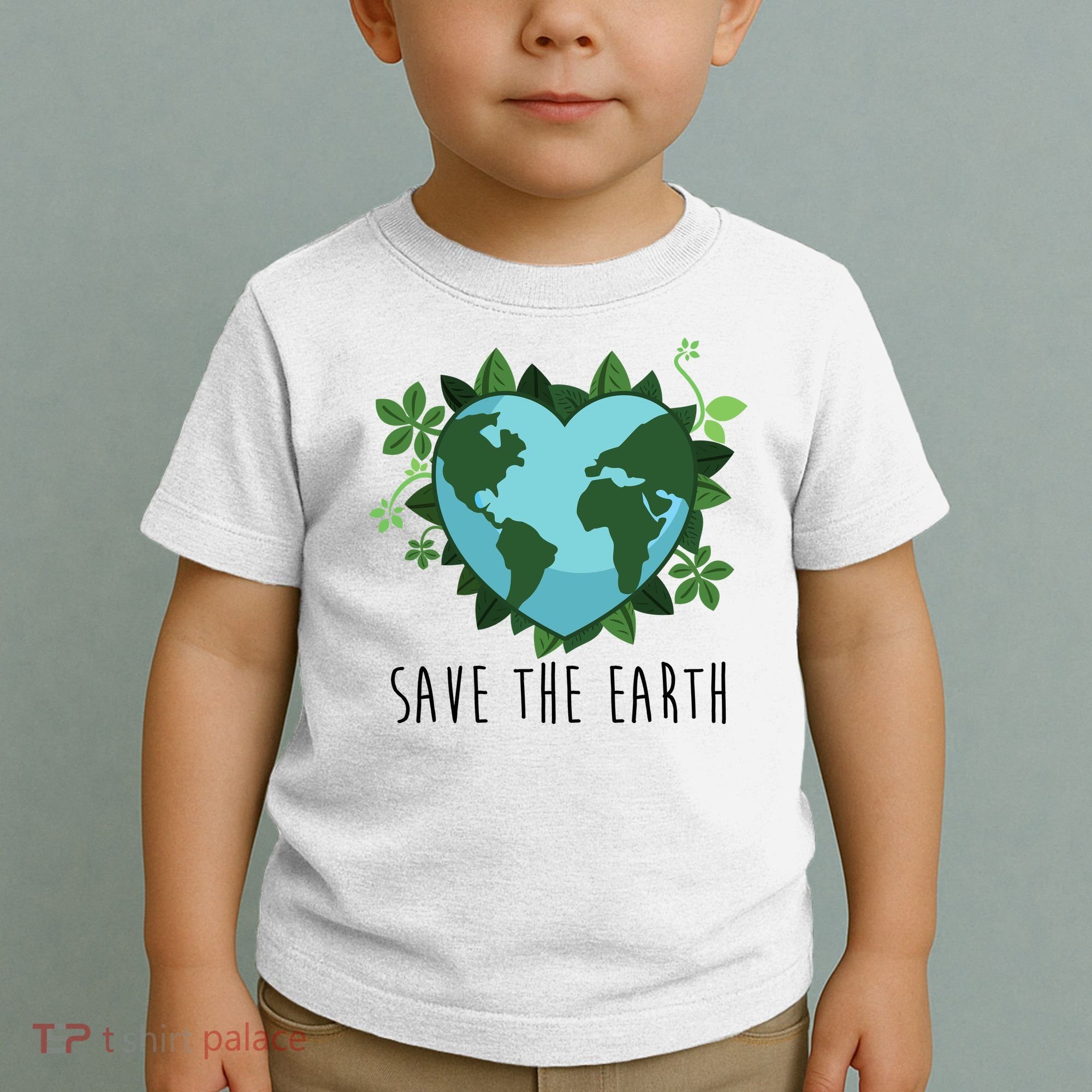 Save The Earth Planet Heart Earth Day Toddler T-Shirt