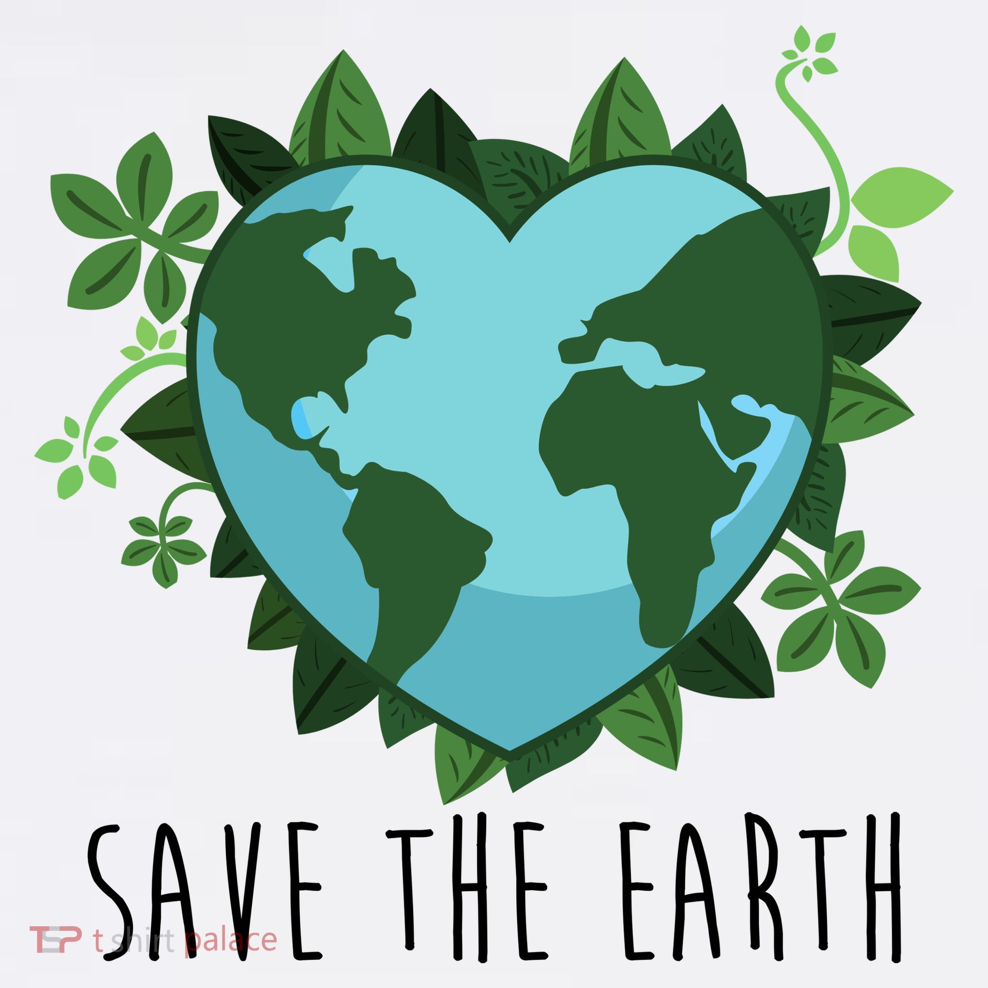 Save The Earth Planet Heart Earth Day Toddler T-Shirt