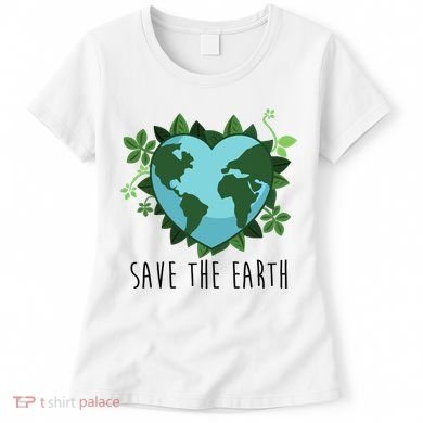 Save The Earth Planet Heart Earth Day Women's T-Shirt