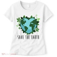 Save The Earth Planet Heart Earth Day Women's T-Shirt thumb 0