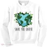 Save The Earth Planet Heart Earth Day Kids Sweatshirt thumb 0