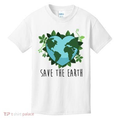 Save The Earth Planet Heart Earth Day Kids T-Shirt