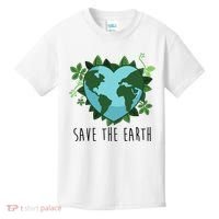 Save The Earth Planet Heart Earth Day Kids T-Shirt thumb 0