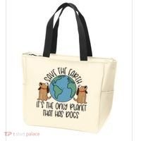 Save The Earth ItS The Only Planet That Has Dogs Tote Bag thumb 3