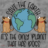 Save The Earth ItS The Only Planet That Has Dogs Toddler Hoodie thumb 2