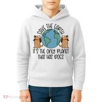 Save The Earth ItS The Only Planet That Has Dogs Kids Hoodie thumb 4