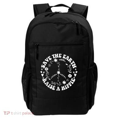 Save The Earth Raise A Hippie Earth Day Backpack