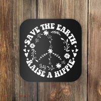 Save The Earth Raise A Hippie Earth Day Coaster thumb 0