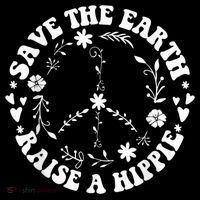 Save The Earth Raise A Hippie Earth Day Women's Hoodie thumb 2