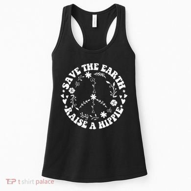 Save The Earth Raise A Hippie Earth Day Women's Tank Top