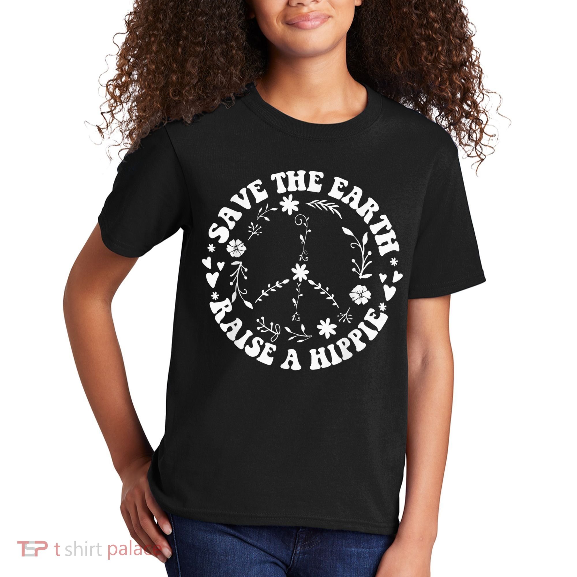 Save The Earth Raise A Hippie Earth Day Kids T-Shirt