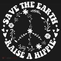 Save The Earth Raise A Hippie Earth Day Kids T-Shirt thumb 4