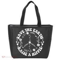 Save The Earth Raise A Hippie Earth Day Tote Bag thumb 0