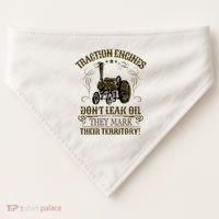 Steam Traction Engine Retirement Idea Steam Engine USA-Made Doggie Bandana thumb 0