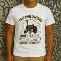 Steam Traction Engine Retirement Idea Steam Engine T-Shirt thumb 3