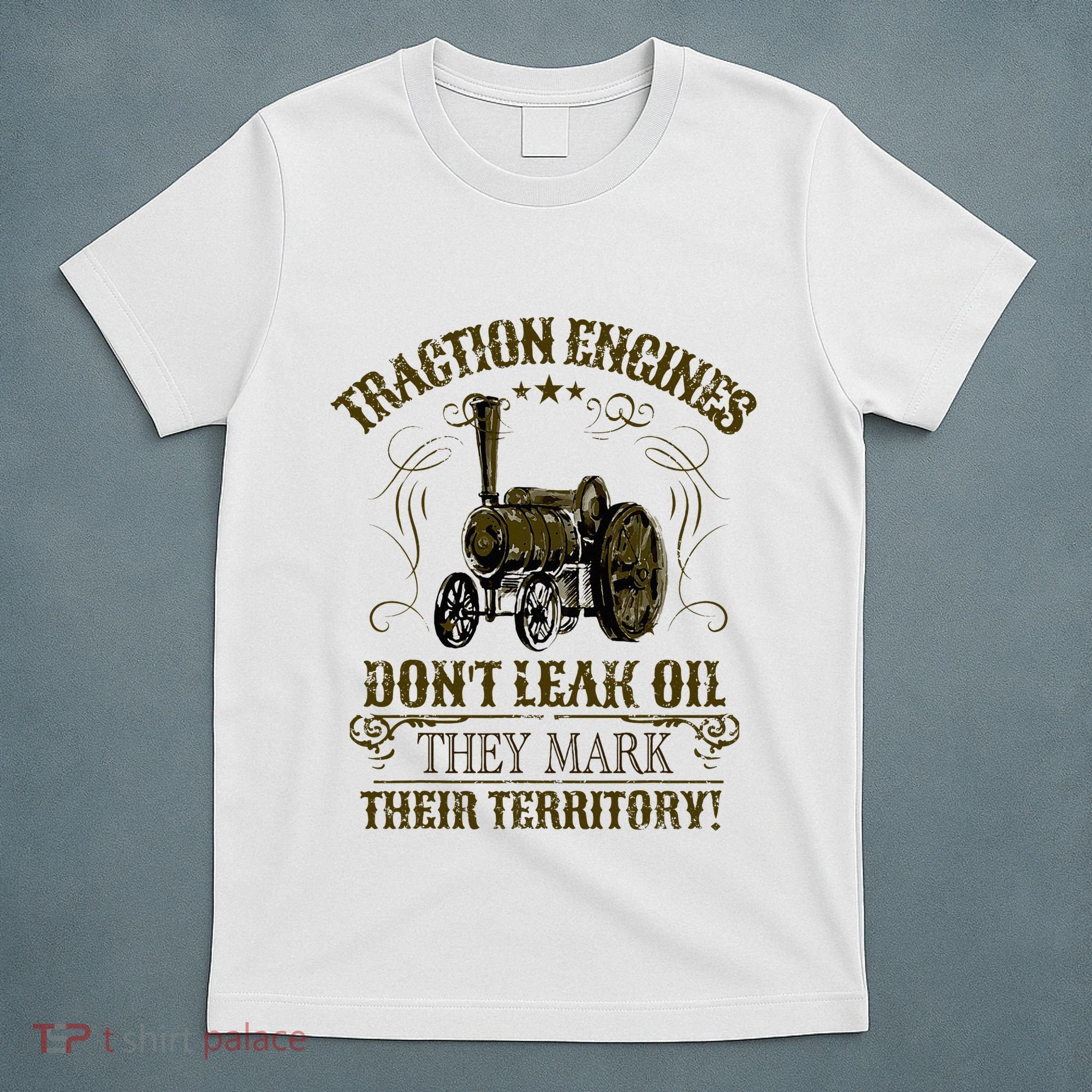 Steam Traction Engine Retirement Idea Steam Engine T-Shirt