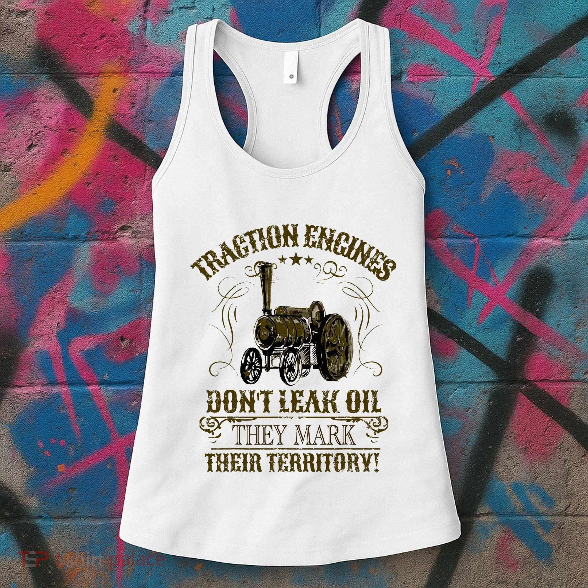 Steam Traction Engine Retirement Idea Steam Engine Women's Tank Top