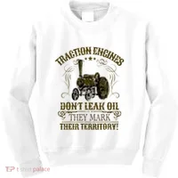 Steam Traction Engine Retirement Idea Steam Engine Kids Sweatshirt thumb 0